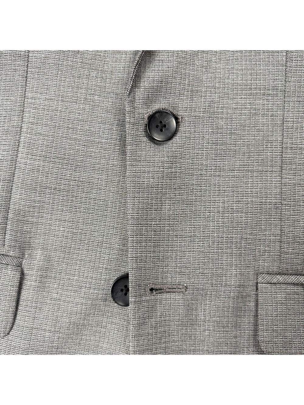 🎙️ Blazer Mens Gray Slim Fit Suit Jacket Sport Coat Business J.M. Haggar - Picture 7 of 11